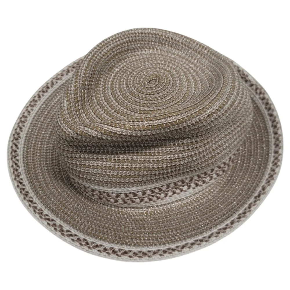 ERIC JAVITS l Squishee Woven Fedora Hat Sun UV UPF 50+ One Size - Picture 13 of 13